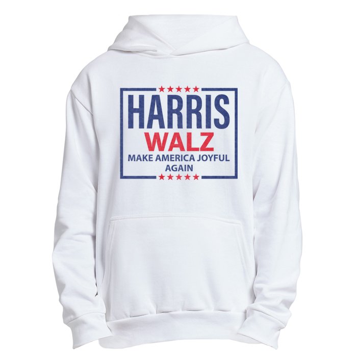 Kamala Harris Tim Walz Waltz Make America Joyful Again 2024 Urban Pullover Hoodie