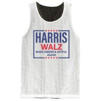 Kamala Harris Tim Walz Waltz Make America Joyful Again 2024 Mesh Reversible Basketball Jersey Tank