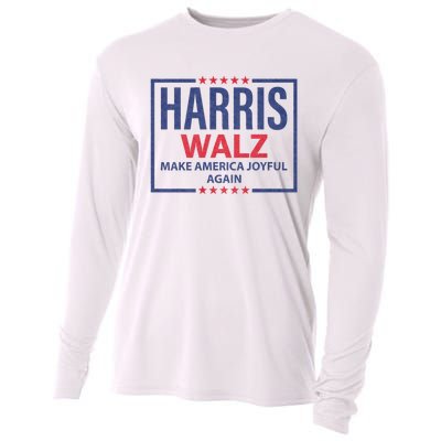 Kamala Harris Tim Walz Waltz Make America Joyful Again 2024 Cooling Performance Long Sleeve Crew