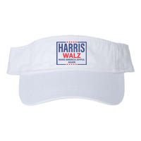 Kamala Harris Tim Walz Waltz Make America Joyful Again 2024 Valucap Bio-Washed Visor