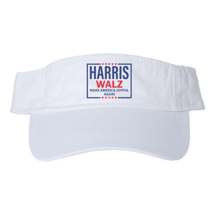 Kamala Harris Tim Walz Waltz Make America Joyful Again 2024 Valucap Bio-Washed Visor