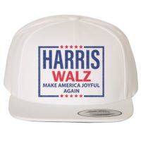 Kamala Harris Tim Walz Waltz Make America Joyful Again 2024 Wool Snapback Cap