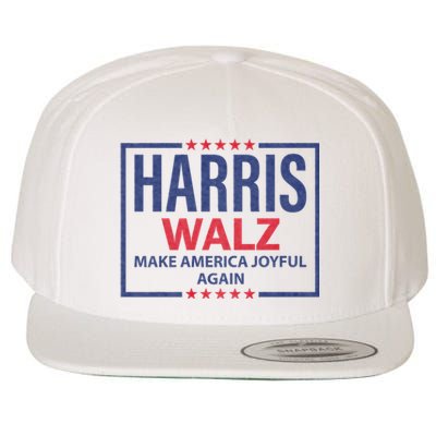 Kamala Harris Tim Walz Waltz Make America Joyful Again 2024 Wool Snapback Cap