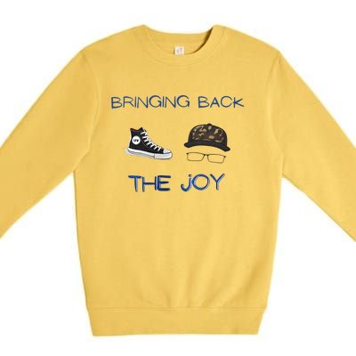 Kamala Harris Tim Walz Waltz Bringing Back The Joy Premium Crewneck Sweatshirt