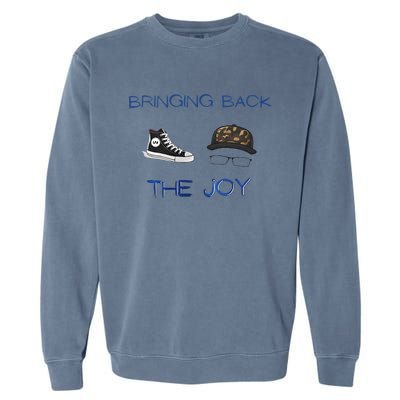 Kamala Harris Tim Walz Waltz Bringing Back The Joy Garment-Dyed Sweatshirt