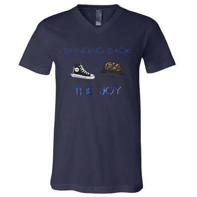 Kamala Harris Tim Walz Waltz Bringing Back The Joy V-Neck T-Shirt