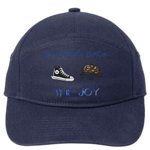 Kamala Harris Tim Walz Waltz Bringing Back The Joy 7-Panel Snapback Hat