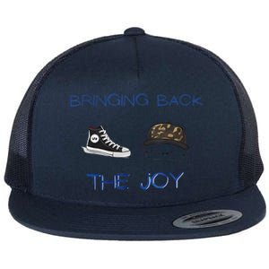 Kamala Harris Tim Walz Waltz Bringing Back The Joy Flat Bill Trucker Hat