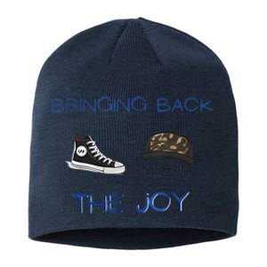 Kamala Harris Tim Walz Waltz Bringing Back The Joy Sustainable Beanie