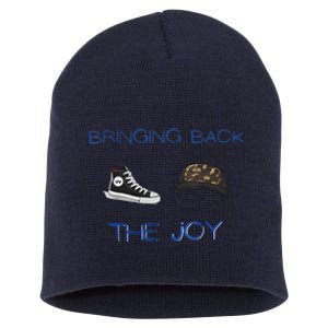 Kamala Harris Tim Walz Waltz Bringing Back The Joy Short Acrylic Beanie