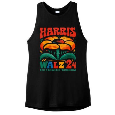 Kamala Harris Tim Walz 2024 Peace Lgbt Harris Walz Waltz Ladies PosiCharge Tri-Blend Wicking Tank