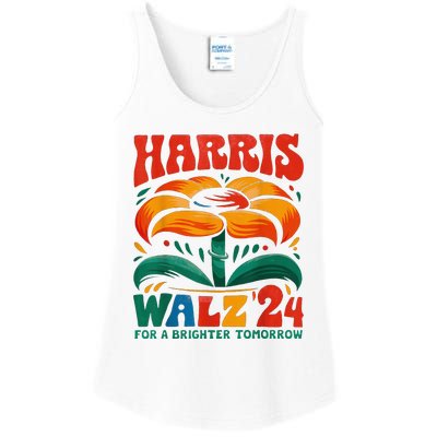 Kamala Harris Tim Walz 2024 Peace Lgbt Harris Walz Waltz Ladies Essential Tank