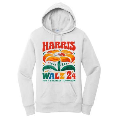 Kamala Harris Tim Walz 2024 Peace Lgbt Harris Walz Waltz Women's Pullover Hoodie