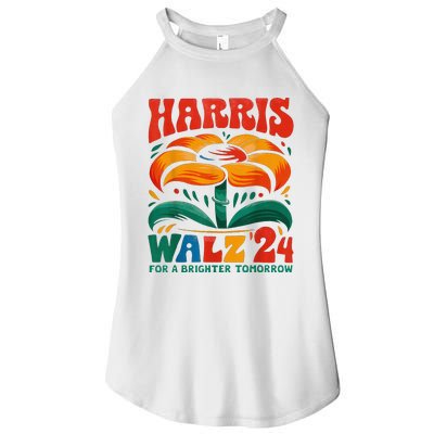 Kamala Harris Tim Walz 2024 Peace Lgbt Harris Walz Waltz Women's Perfect Tri Rocker Tank