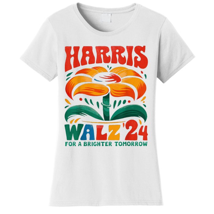 Kamala Harris Tim Walz 2024 Peace Lgbt Harris Walz Waltz Women's T-Shirt