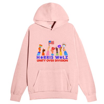 Kamala Harris Tim Walz Walz Boho Aesthetic Urban Pullover Hoodie