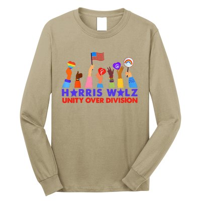 Kamala Harris Tim Walz Walz Boho Aesthetic Long Sleeve Shirt