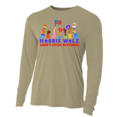 Kamala Harris Tim Walz Walz Boho Aesthetic Cooling Performance Long Sleeve Crew