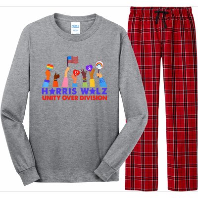 Kamala Harris Tim Walz Walz Boho Aesthetic Long Sleeve Pajama Set