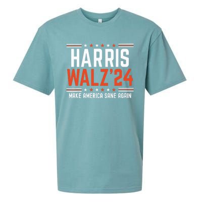 Kamala Harris Tim Walz Sueded Cloud Jersey T-Shirt