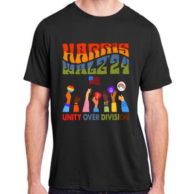 Kamala Harris Tim Walz Waltz Boho Aesthetic Adult ChromaSoft Performance T-Shirt