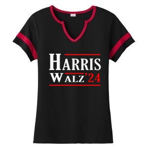 Kamala Harris Tim Walz 2024 Election Harris Walz 2024 Ladies Halftime Notch Neck Tee