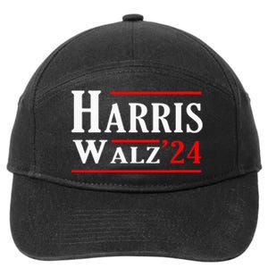 Kamala Harris Tim Walz 2024 Election Harris Walz 2024 7-Panel Snapback Hat