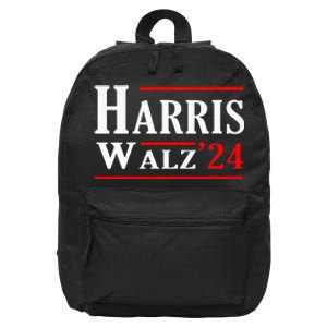 Kamala Harris Tim Walz 2024 Election Harris Walz 2024 16 in Basic Backpack