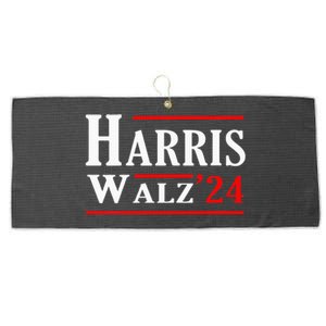 Kamala Harris Tim Walz 2024 Election Harris Walz 2024 Large Microfiber Waffle Golf Towel