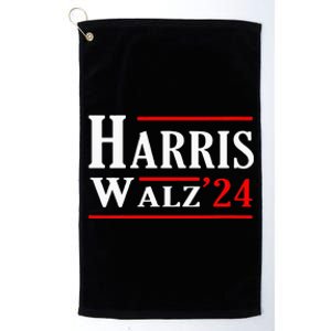 Kamala Harris Tim Walz 2024 Election Harris Walz 2024 Platinum Collection Golf Towel