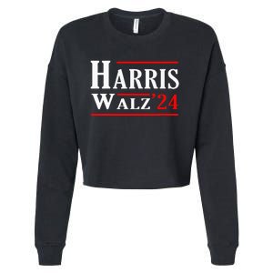 Kamala Harris Tim Walz 2024 Election Harris Walz 2024 Cropped Pullover Crew