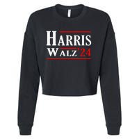 Kamala Harris Tim Walz 2024 Election Harris Walz 2024 Cropped Pullover Crew