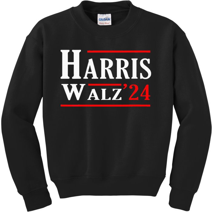 Kamala Harris Tim Walz 2024 Election Harris Walz 2024 Kids Sweatshirt