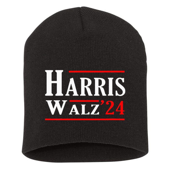 Kamala Harris Tim Walz 2024 Election Harris Walz 2024 Short Acrylic Beanie