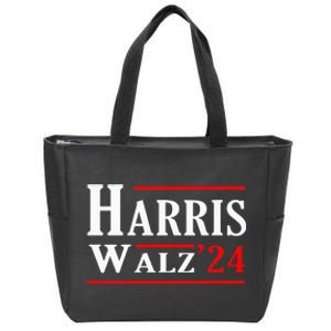 Kamala Harris Tim Walz 2024 Election Harris Walz 2024 Zip Tote Bag