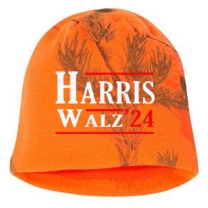 Kamala Harris Tim Walz 2024 Election Harris Walz 2024 Kati - Camo Knit Beanie