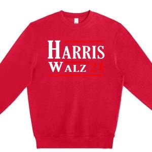 Kamala Harris Tim Walz 2024 Election Harris Walz 2024 Premium Crewneck Sweatshirt