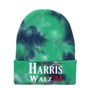 Kamala Harris Tim Walz 2024 Election Harris Walz 2024 Tie Dye 12in Knit Beanie