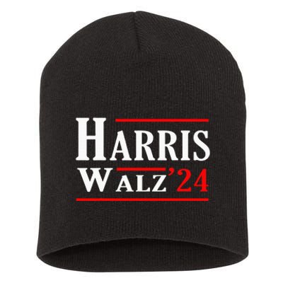 Kamala Harris Tim Walz Waltz 2024 Short Acrylic Beanie