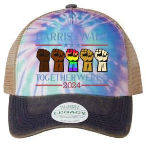 Kamala Harris Tim Walz 2024 Election Lgbt Legacy Tie Dye Trucker Hat