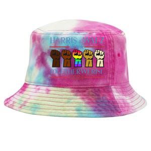 Kamala Harris Tim Walz 2024 Election Lgbt Tie-Dyed Bucket Hat