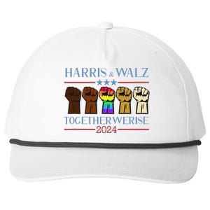 Kamala Harris Tim Walz 2024 Election Lgbt Snapback Five-Panel Rope Hat