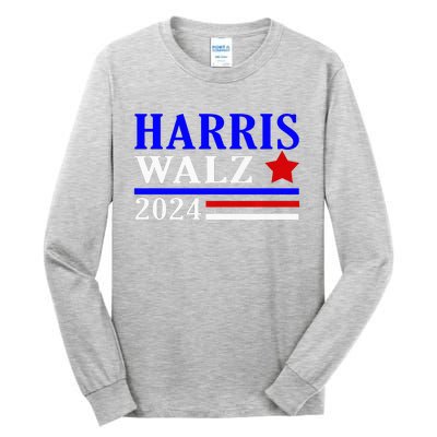 Kamala Harris Tim Walz Waltz 2024 Election Democrat Usa 2024 Tall Long Sleeve T-Shirt