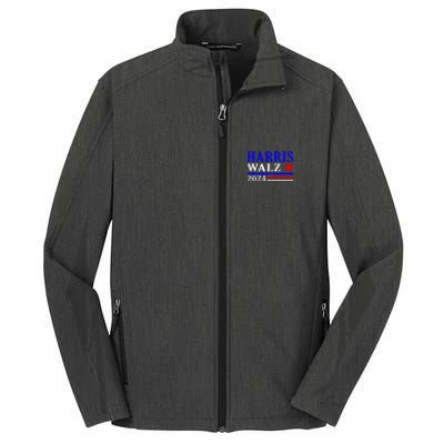 Kamala Harris Tim Walz Waltz 2024 Election Democrat Usa 2024 Core Soft Shell Jacket