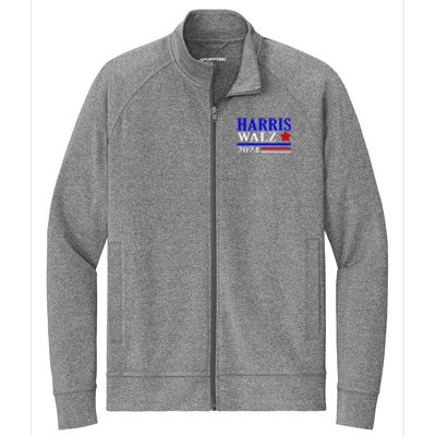 Kamala Harris Tim Walz Waltz 2024 Election Democrat Usa 2024 Stretch Full-Zip Cadet Jacket