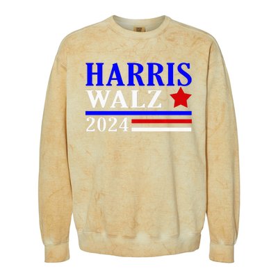 Kamala Harris Tim Walz Waltz 2024 Election Democrat Usa 2024 Colorblast Crewneck Sweatshirt