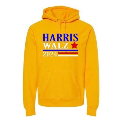 Kamala Harris Tim Walz Waltz 2024 Election Democrat Usa 2024 Premium Hoodie