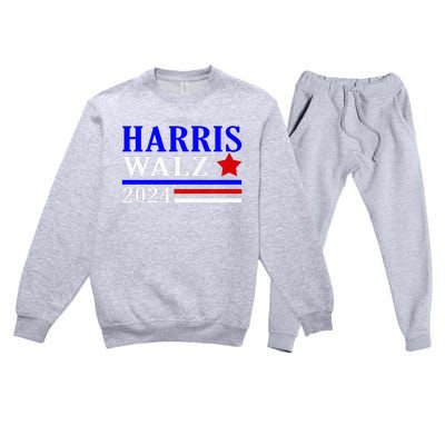 Kamala Harris Tim Walz Waltz 2024 Election Democrat Usa 2024 Premium Crewneck Sweatsuit Set