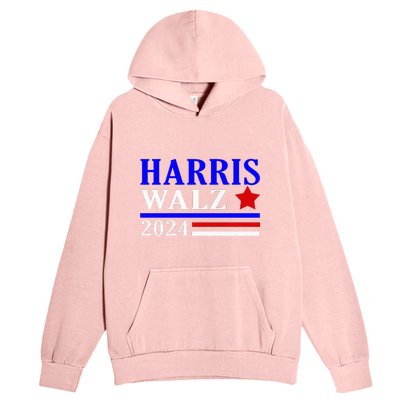 Kamala Harris Tim Walz Waltz 2024 Election Democrat Usa 2024 Urban Pullover Hoodie