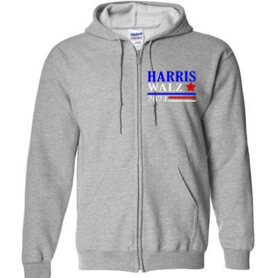 Kamala Harris Tim Walz Waltz 2024 Election Democrat Usa 2024 Full Zip Hoodie